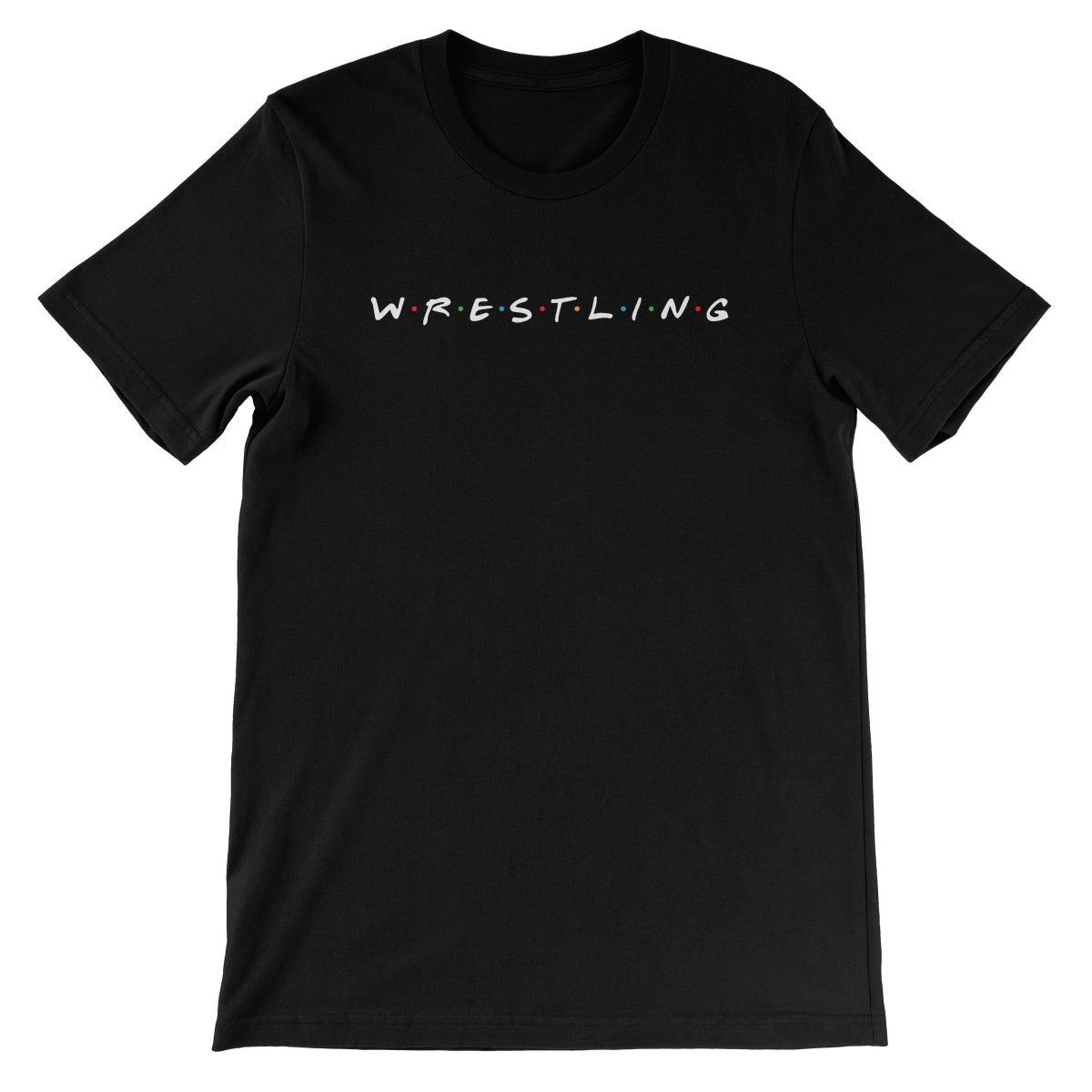 Let's Wrestle W-R-E-S-T-L-I-N-G Unisex Short Sleeve T-Shirt