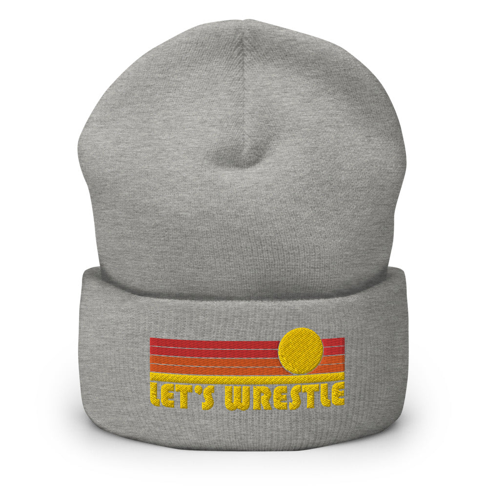 Let's Wrestle Sunrise Logo Cuffed Beanie