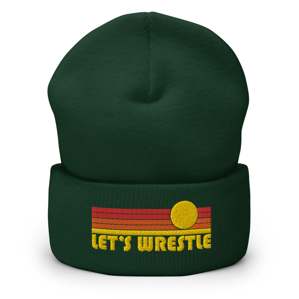 Let's Wrestle Sunrise Logo Cuffed Beanie