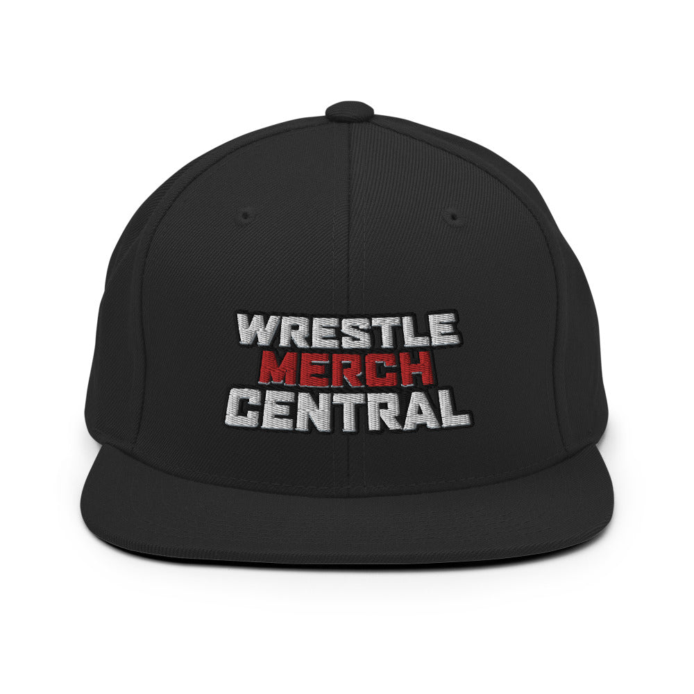 Wrestle Merch Central Logo Snapback Hat