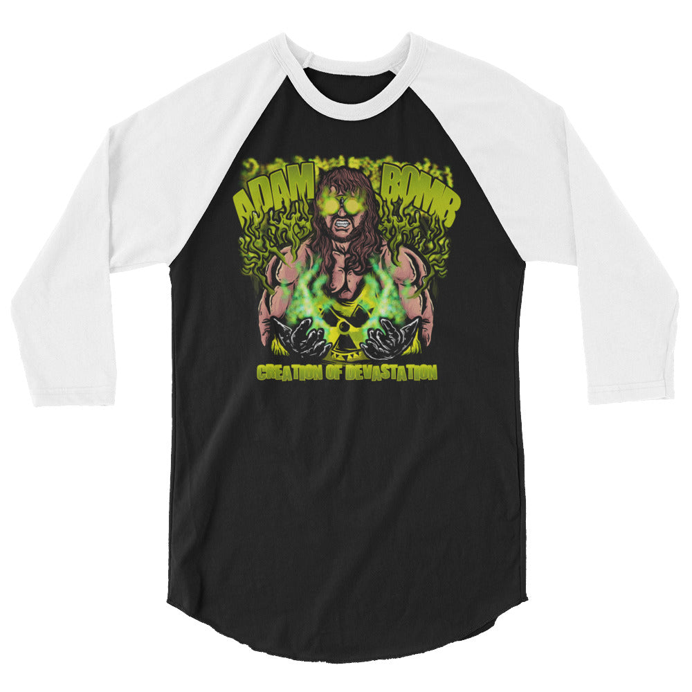Adam Bomb Toxic Bomb 3/4 sleeve raglan shirt