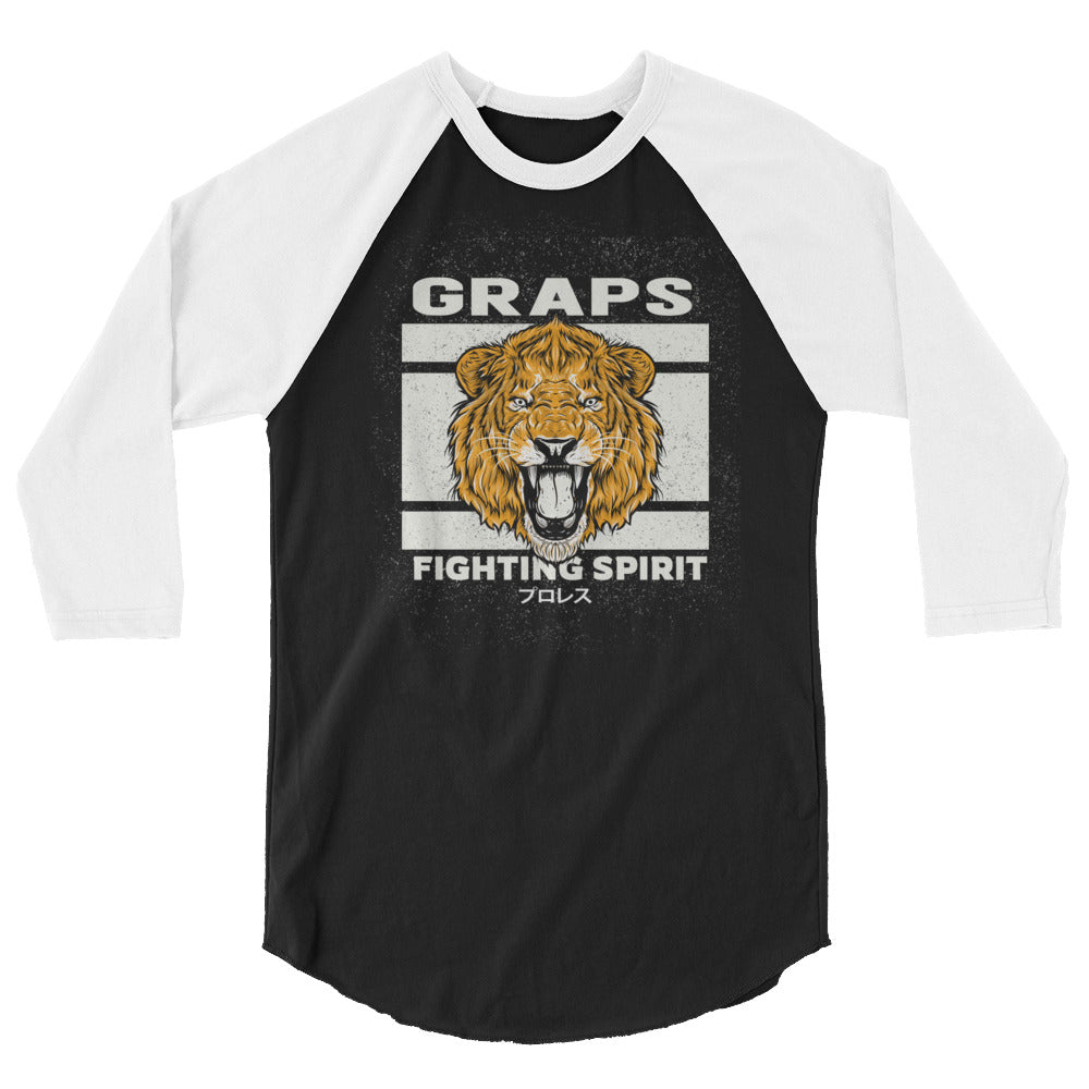 GRAPS X Gaijin - Fighting 3/4 sleeve raglan shirt