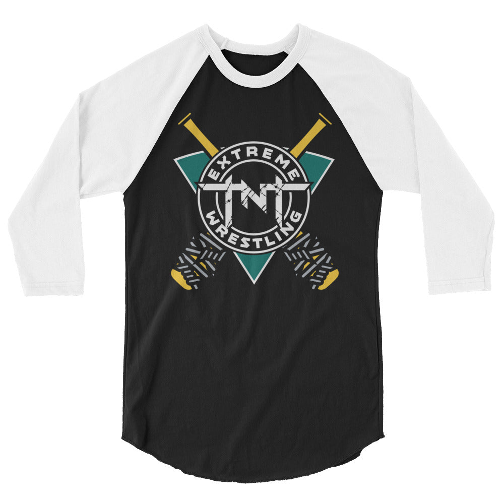 TNT Extreme Wrestling Mighty Extreme 3/4 sleeve raglan shirt