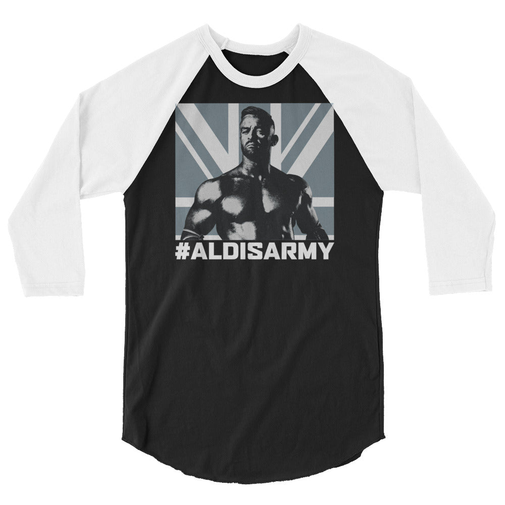 Nick Aldis #AldisArmy 3/4 sleeve raglan shirt