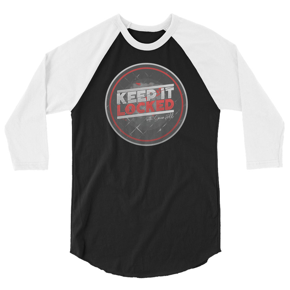 Simon Hill Keep It Locked V2 Logo 3/4 Sleeve Raglan Shirt
