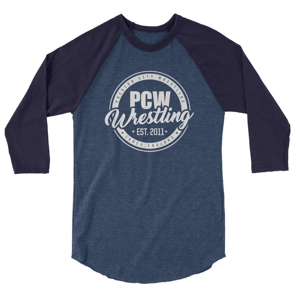 PCW UK Roundal White Logo 3/4 sleeve raglan shirt