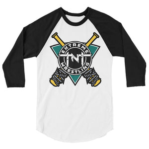 TNT Extreme Wrestling Mighty Extreme 3/4 sleeve raglan shirt