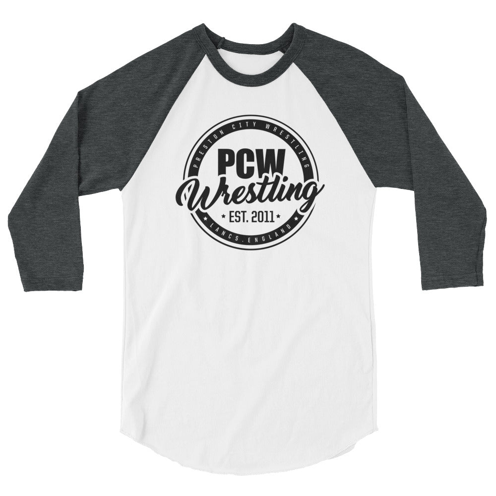 PCW UK Roundel Black Logo 3/4 sleeve raglan shirt