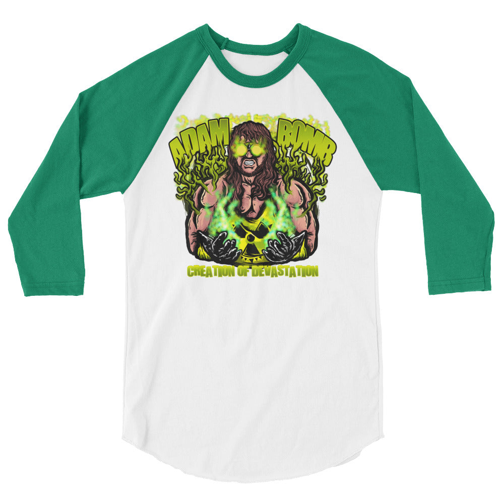 Adam Bomb Toxic Bomb 3/4 sleeve raglan shirt