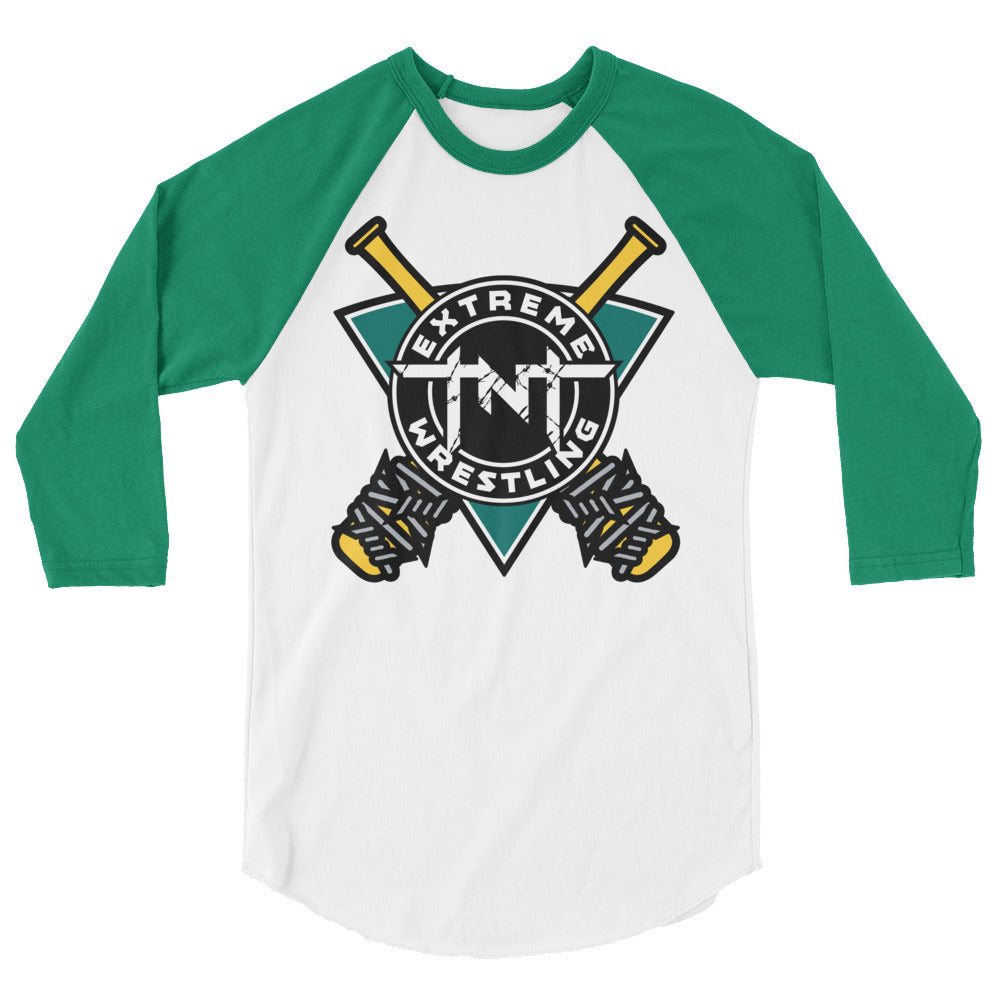 TNT Extreme Wrestling Mighty Extreme 3/4 sleeve raglan shirt