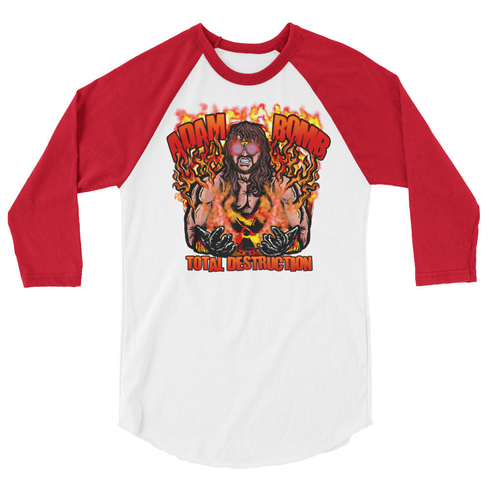 Adam Bomb Total Destruction 3/4 sleeve raglan shirt