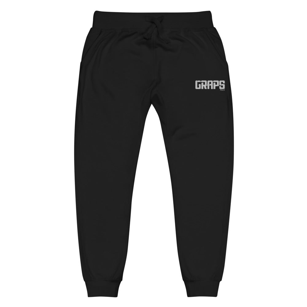 GRAPS White Logo Unisex fleece sweatpants