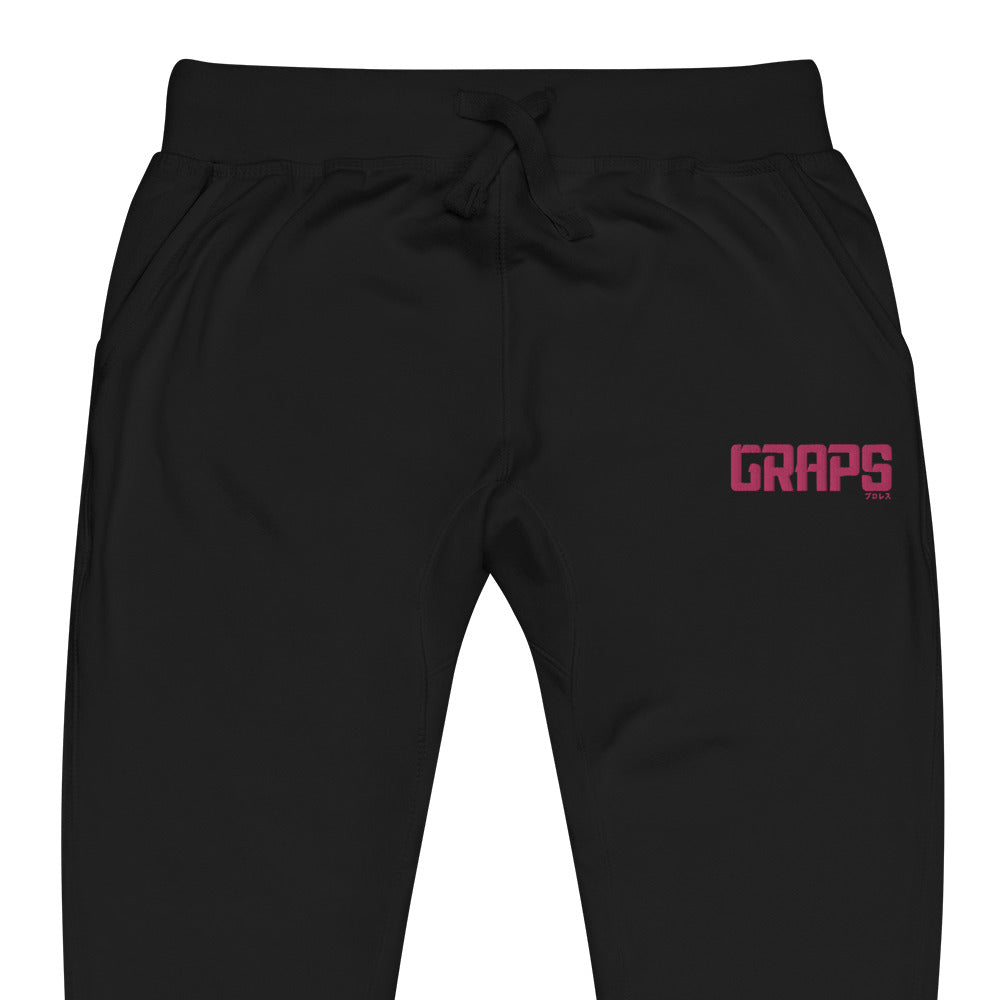 GRAPS Pink Logo Unisex fleece sweatpants