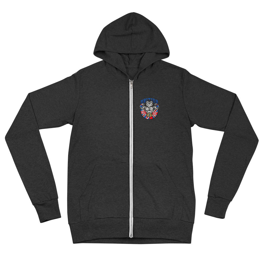 British Bulldog Matilda Unisex zip hoodie
