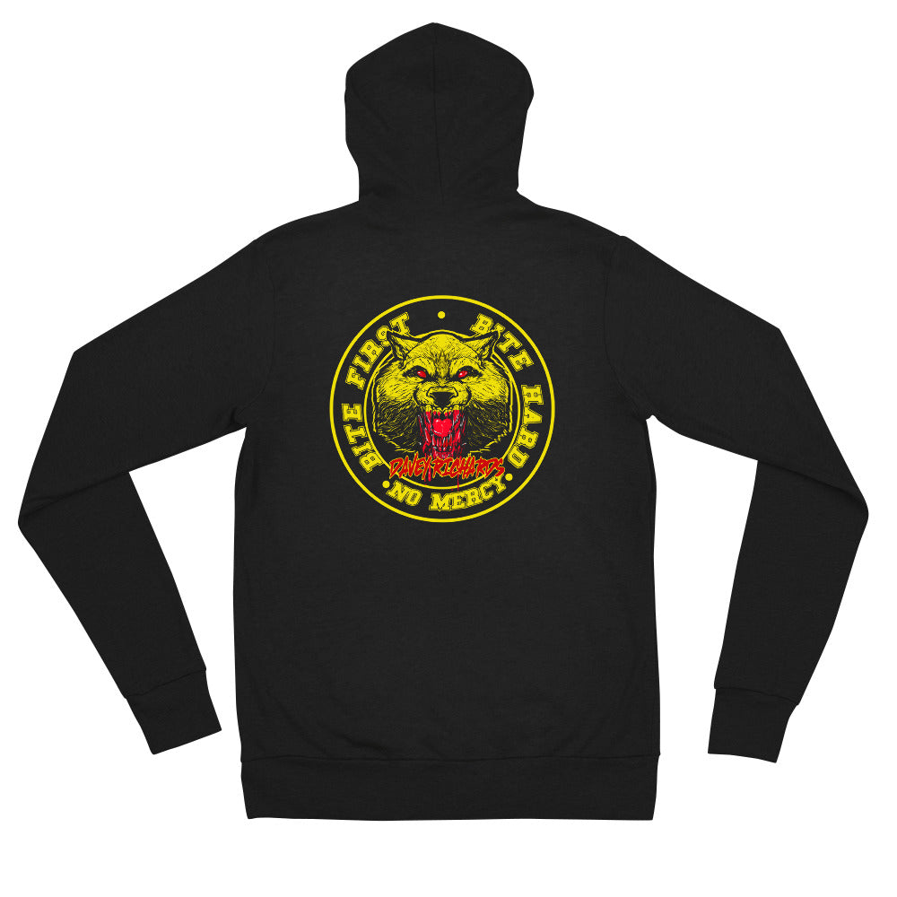 Davey Richards Bite First Unisex zip hoodie