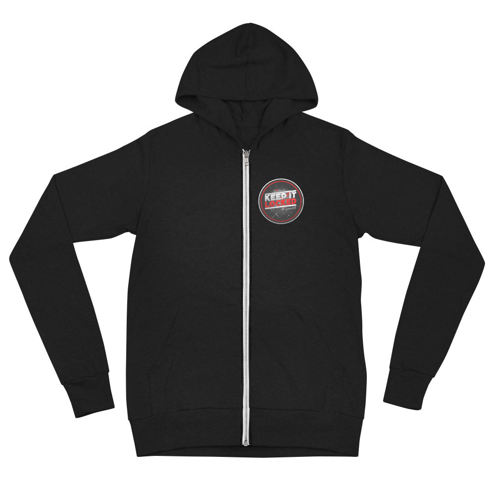 Simon Hill Keep It Locked Unisex Zip Hoodie