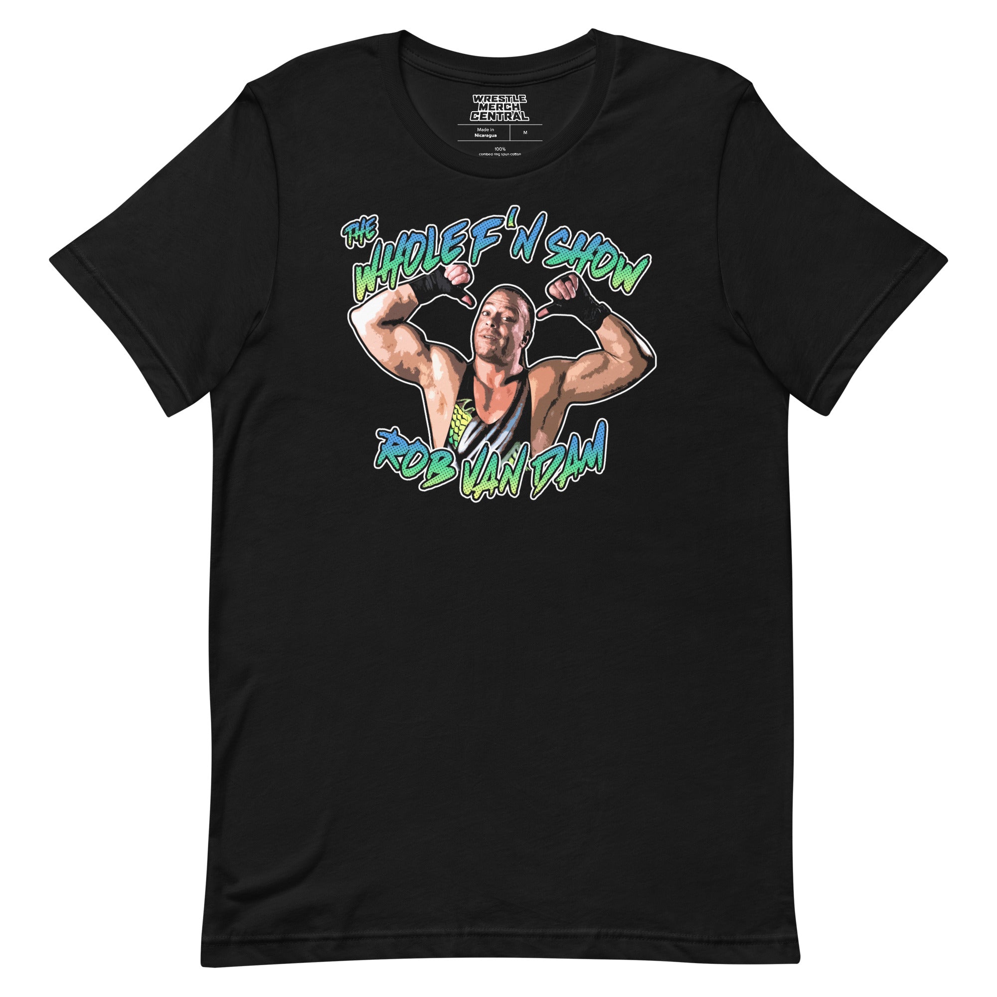Rob Van Dam Retro Black Unisex T-Shirt