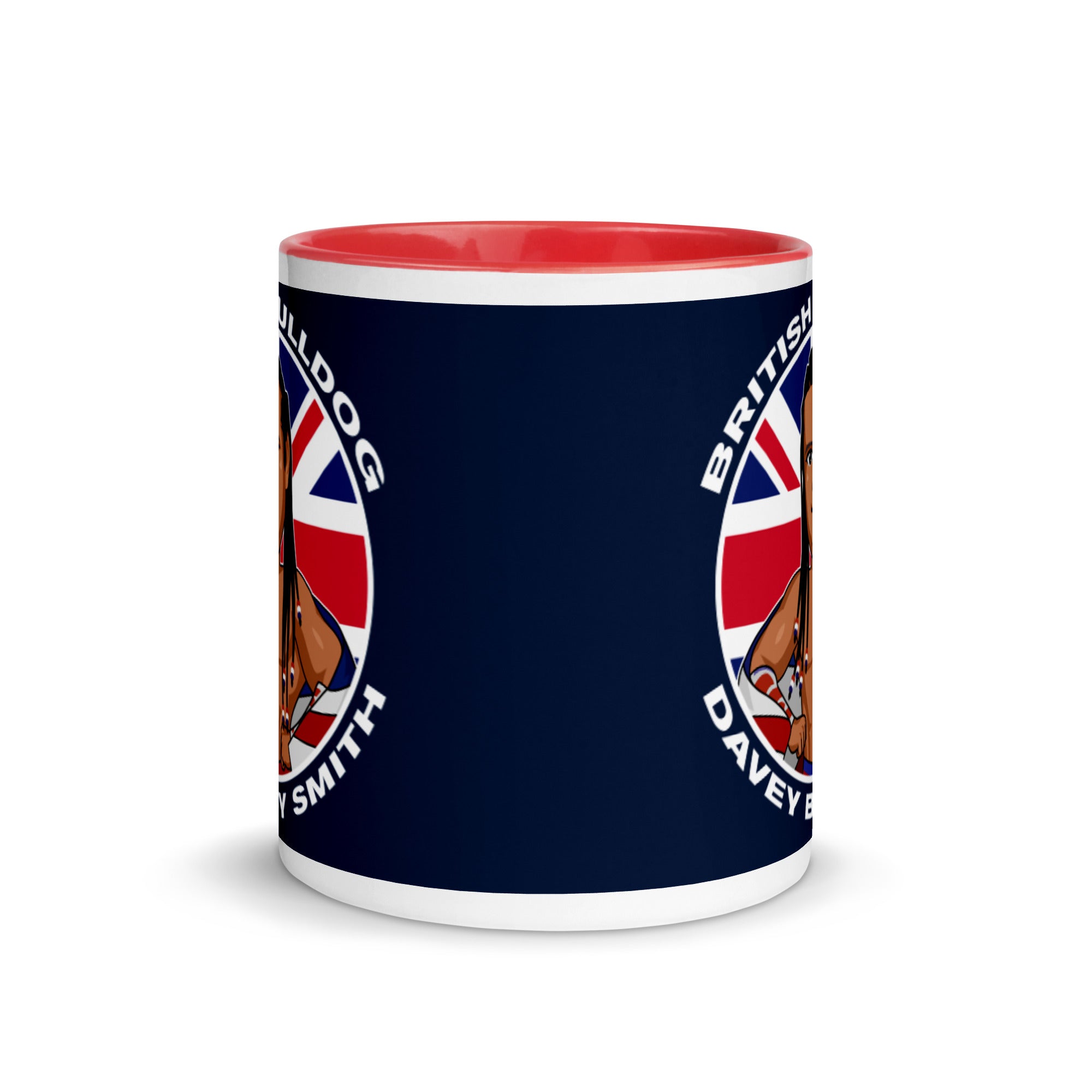 British Bulldog Cartoon Mug with Color Inside