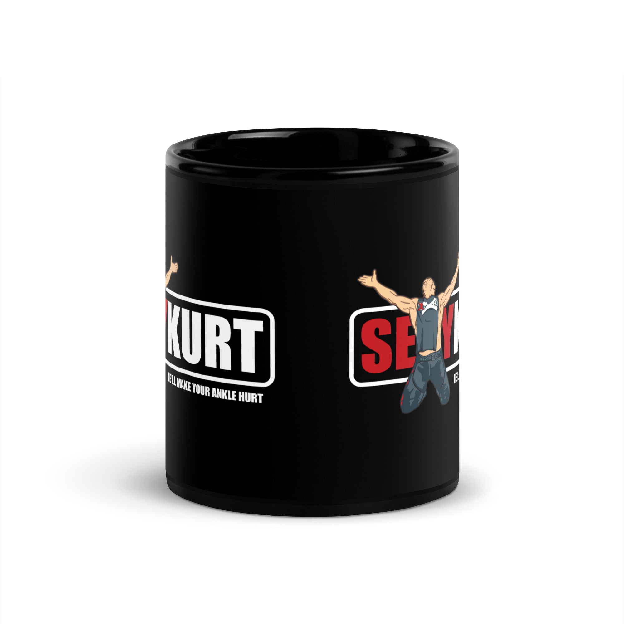 Kurt Angle Sexy Kurt Black Glossy Mug