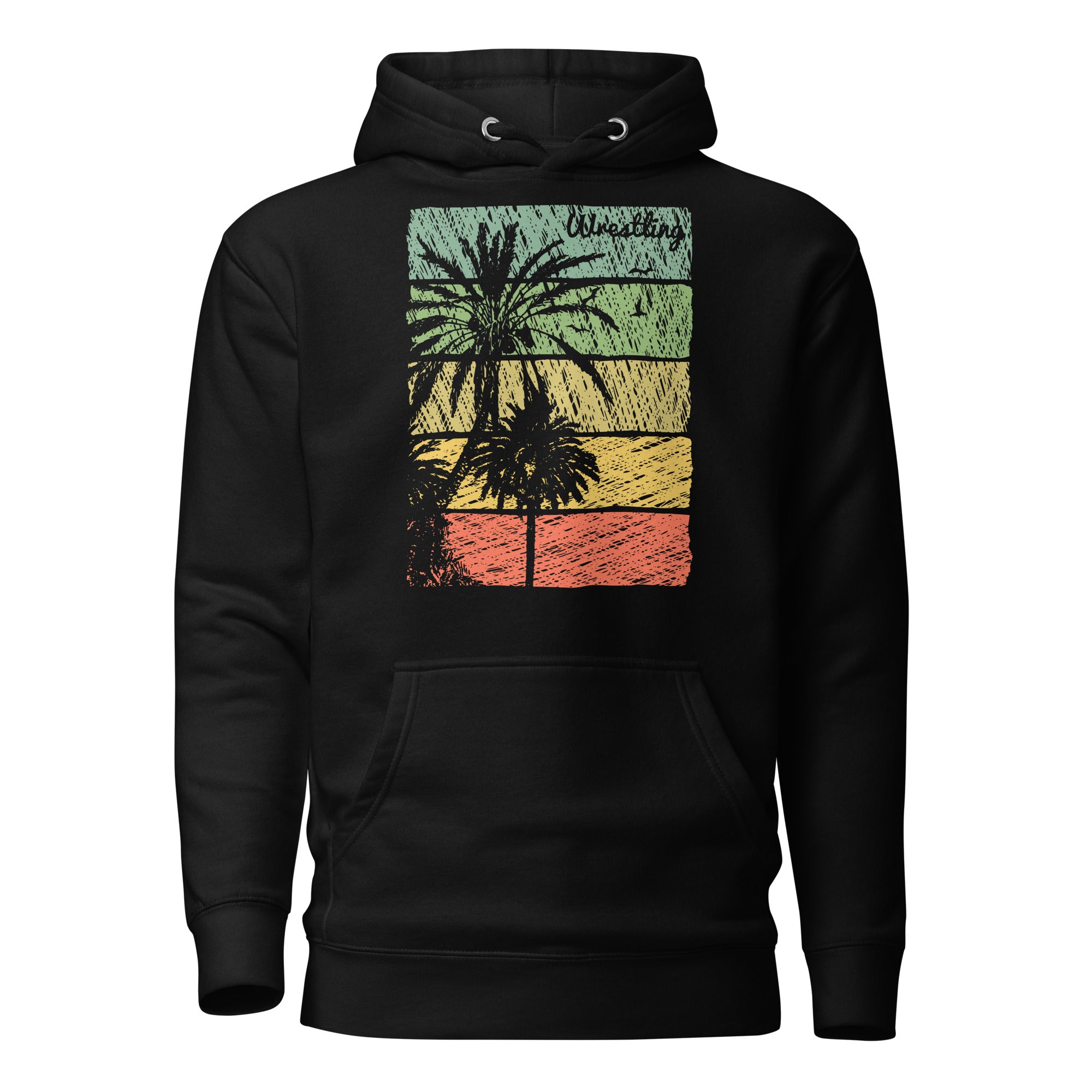 Let's Wrestle Wrestling Tropical Unisex Hoodie