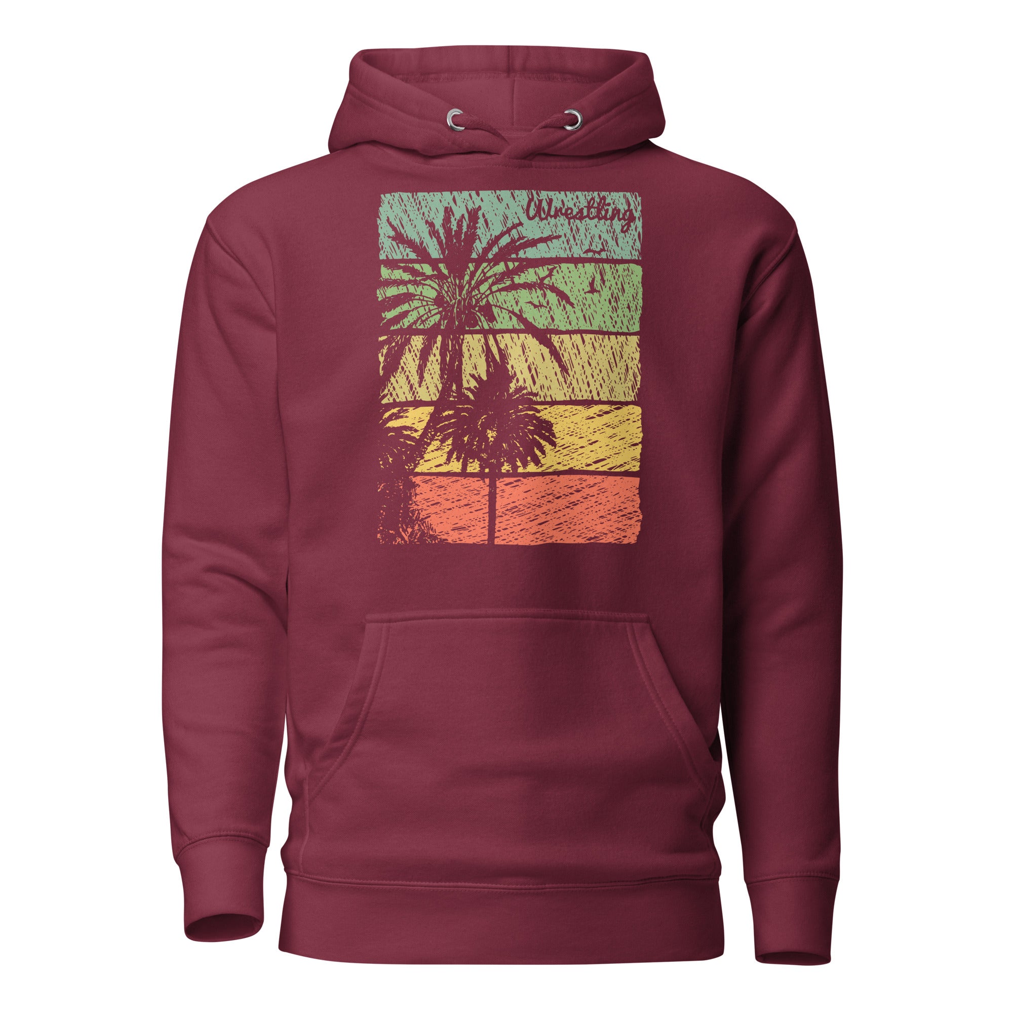 Let's Wrestle Wrestling Tropical Unisex Hoodie