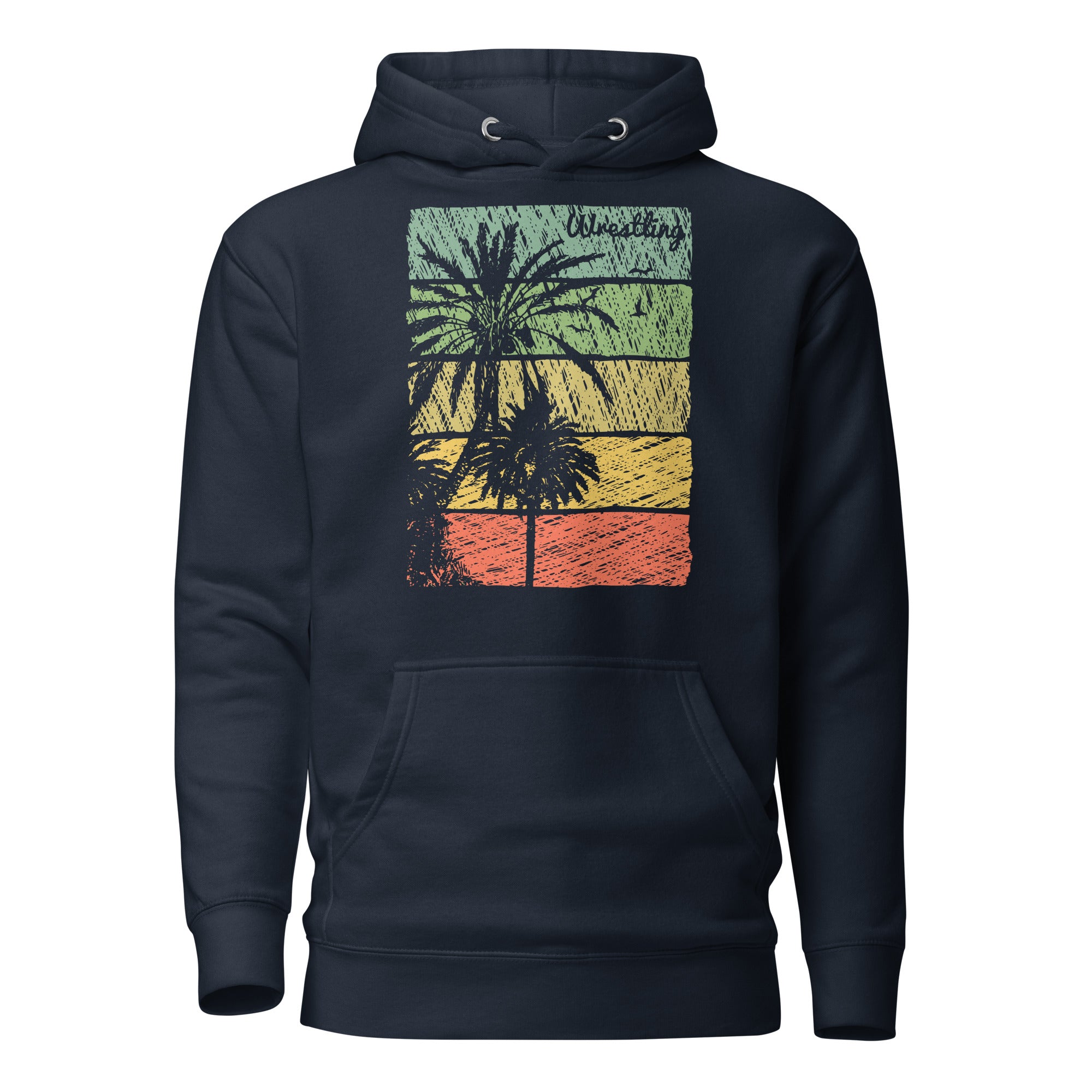 Let's Wrestle Wrestling Tropical Unisex Hoodie