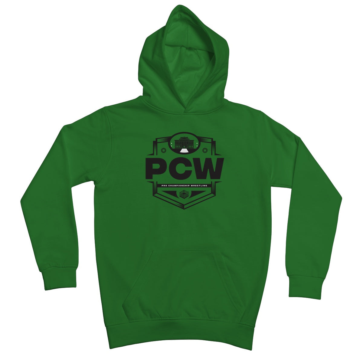 PCW UK Logo Black Kids Hoodie
