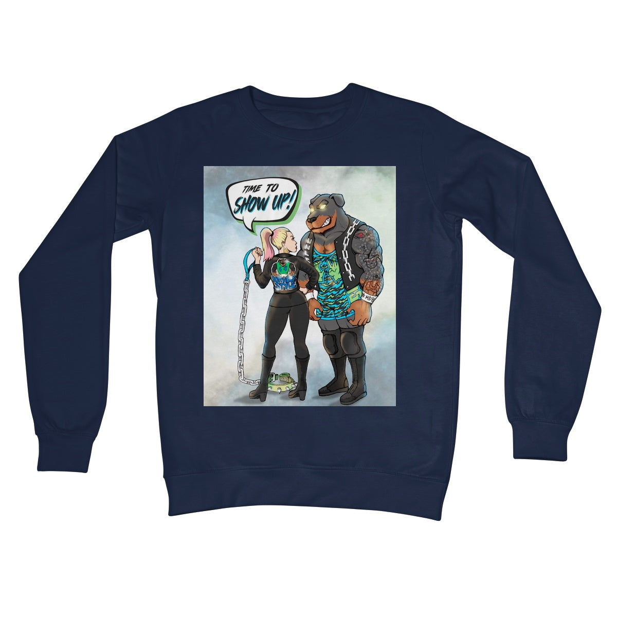 CW Anderson Time to show up Crew Neck Sweatshirt