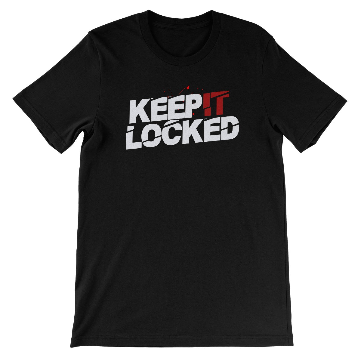 Simon Hill Keep It Locked Blood Logo Unisex Short Sleeve T-Shirt