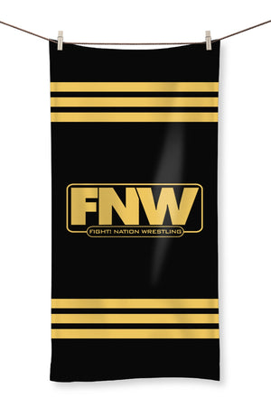 Fight! Nation Wrestling Gold Logo Towel