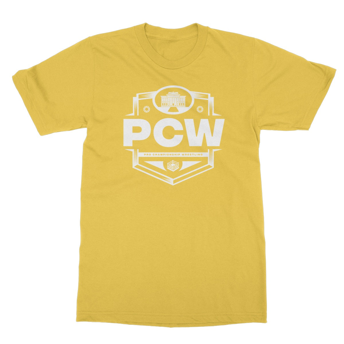 PCW UK Logo White Softstyle T-Shirt