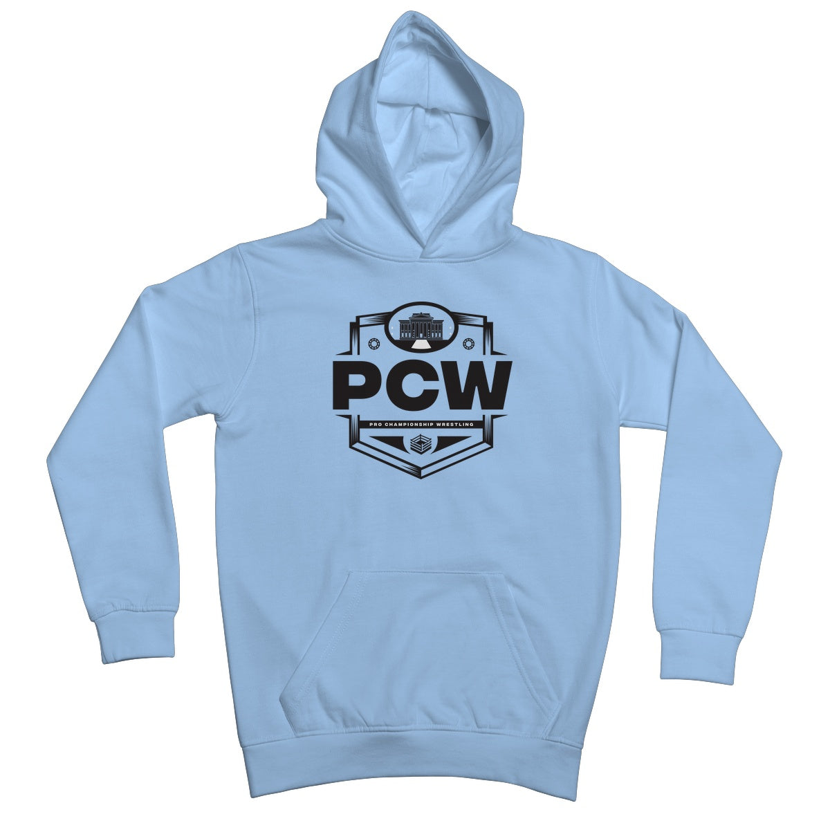 PCW UK Logo Black Kids Hoodie