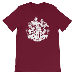 BodySlam! Pro-Wrestling Cartoon Unisex Short Sleeve T-Shirt