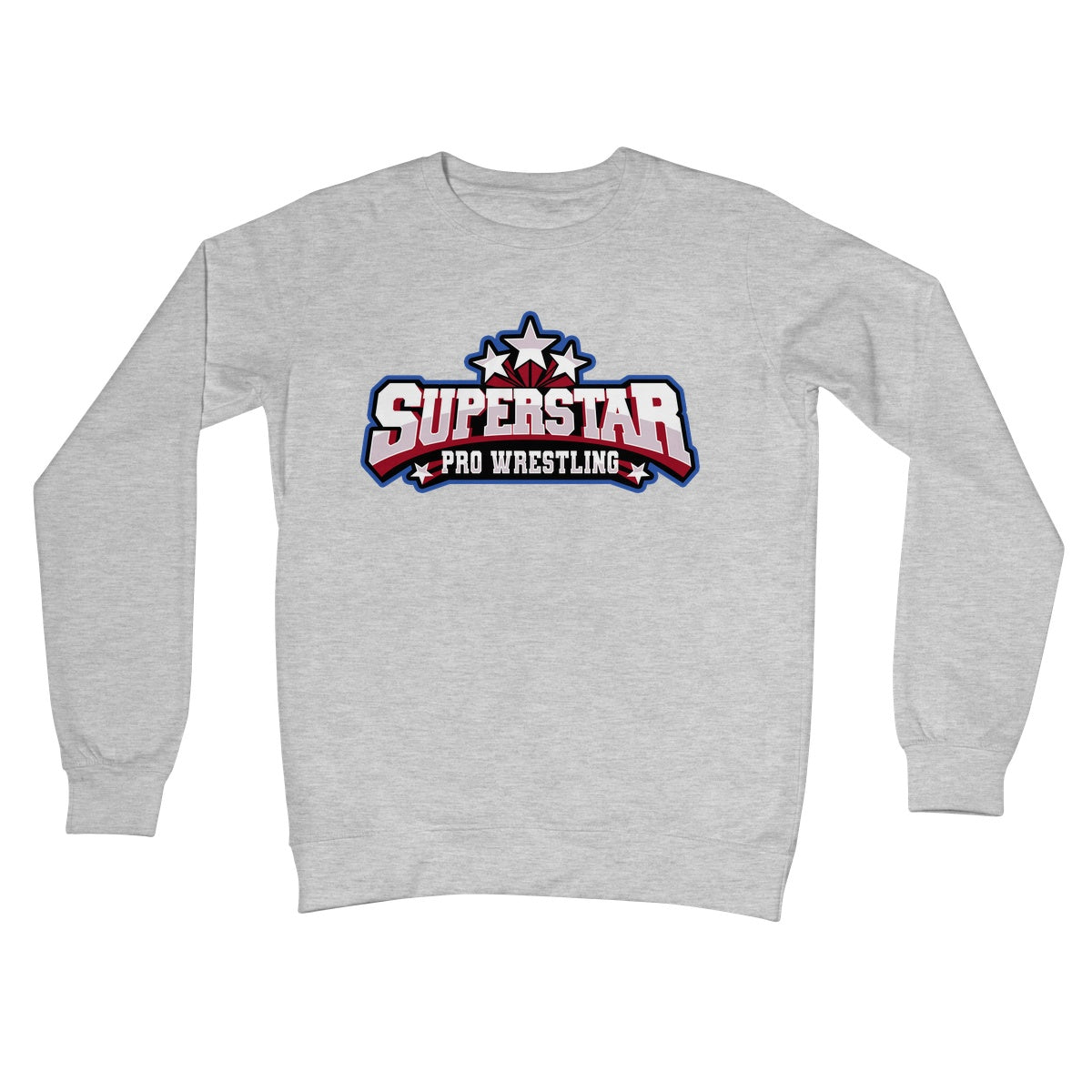 Superstar Pro Wrestling Logo Crew Neck Sweatshirt