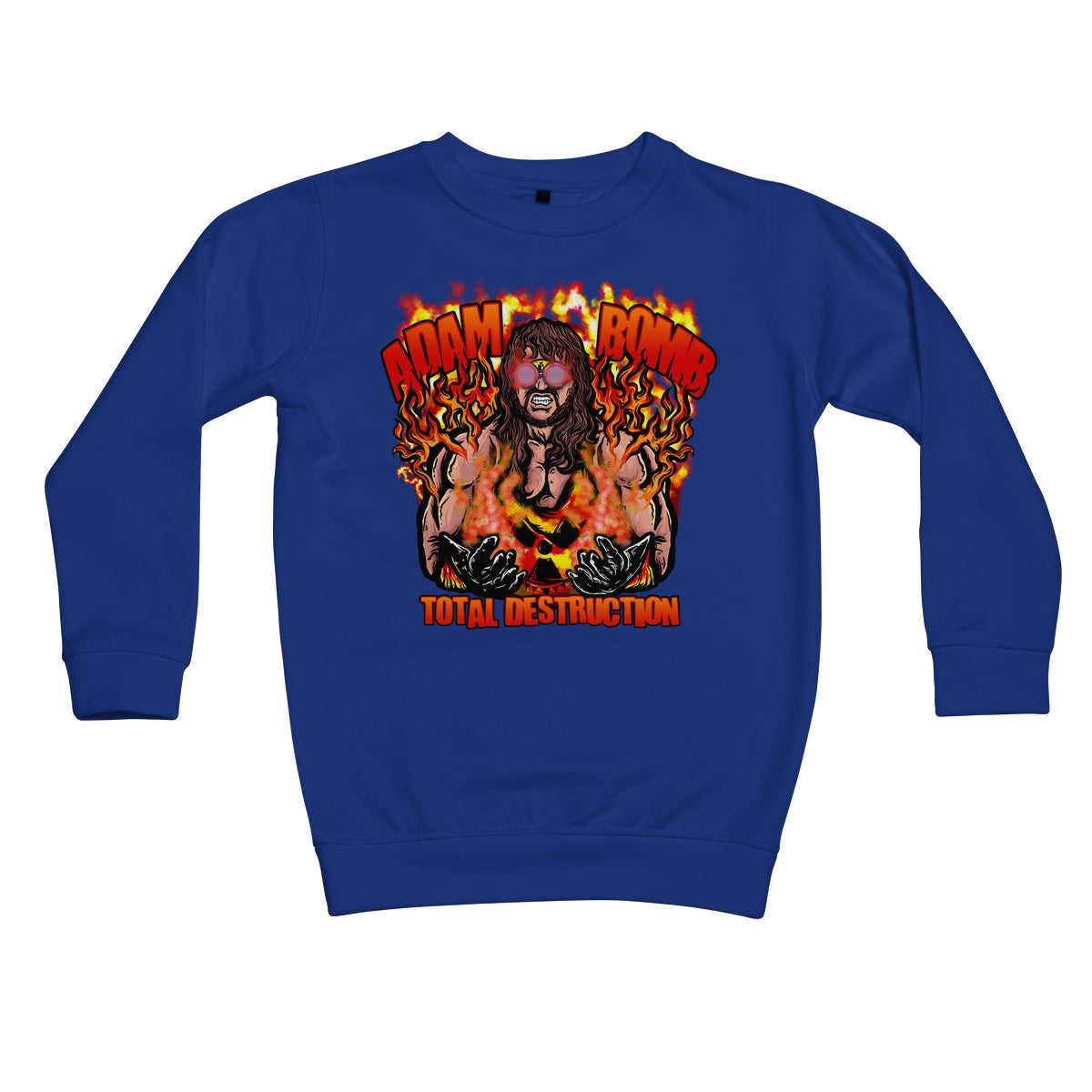 Adam Bomb Flame Bomb Kids Sweatshirt
