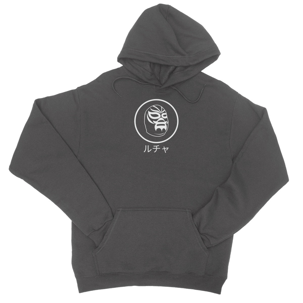 Thirteen | 10  Lucha Mask White College Hoodie