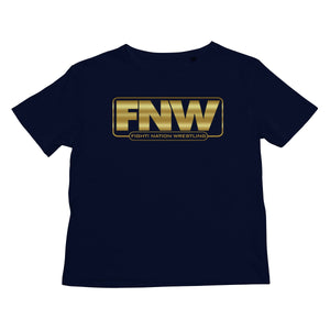 Fight! Nation Wrestling Gold Shade Logo Kids T-Shirt