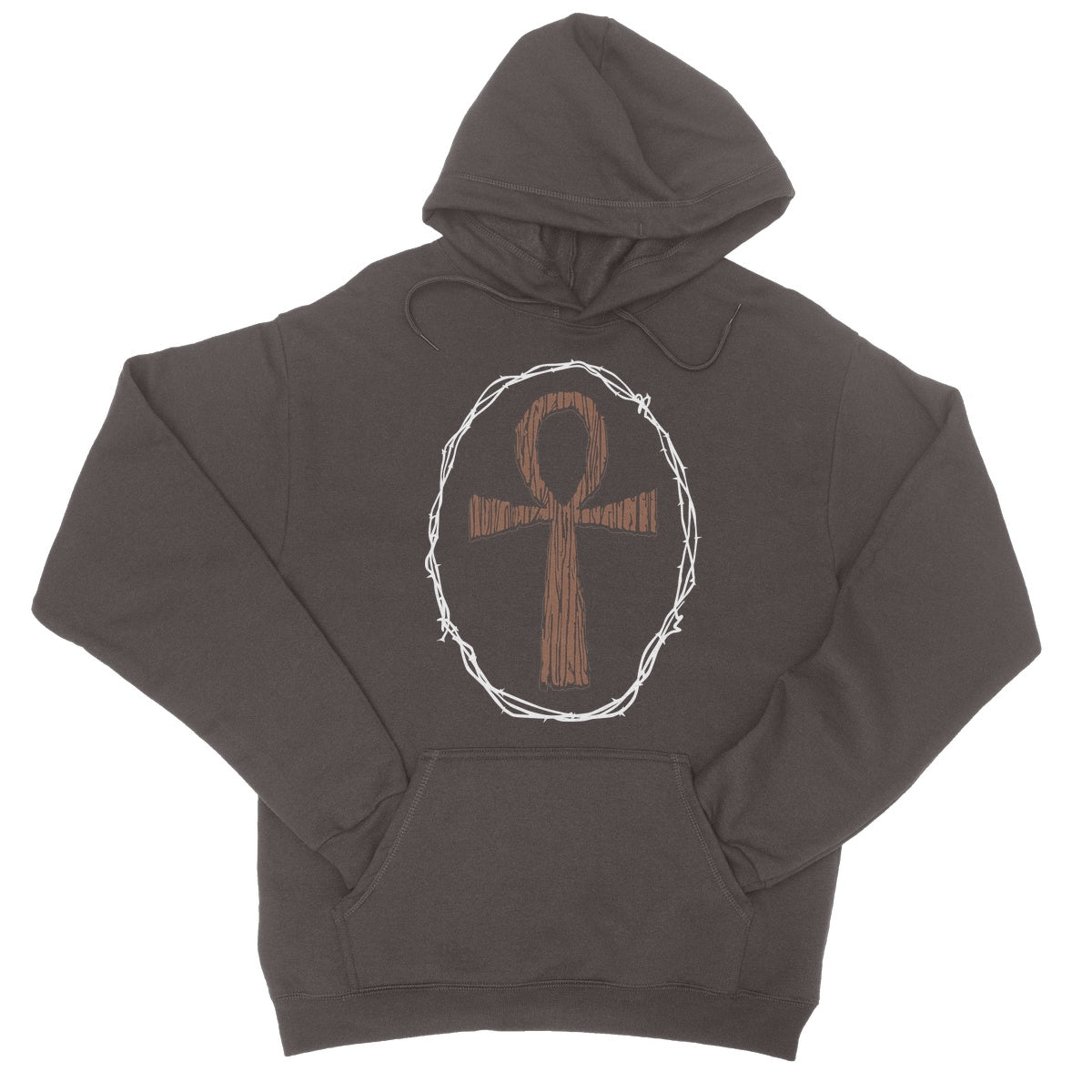 Raven Flock Ankh  College Hoodie