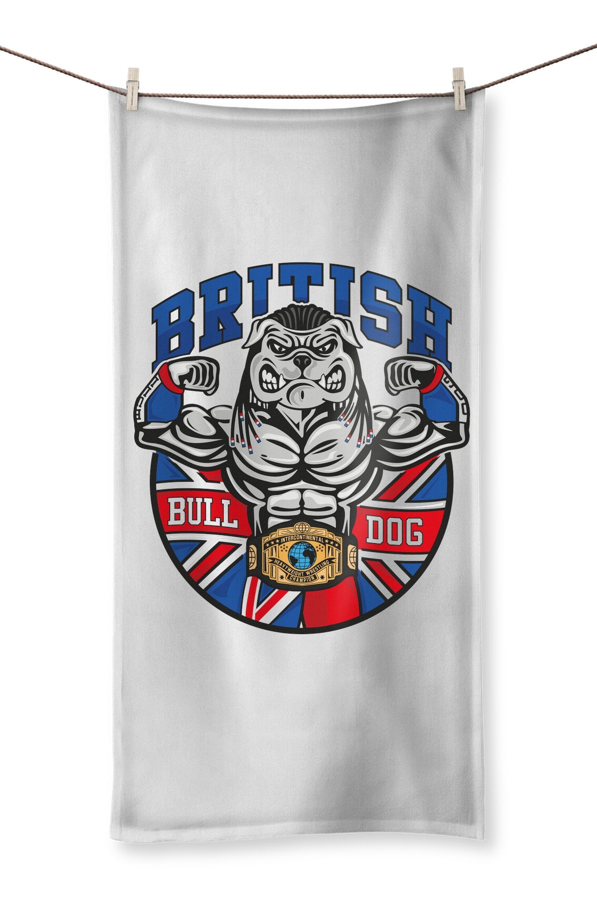 British Bulldog Matilda Towel