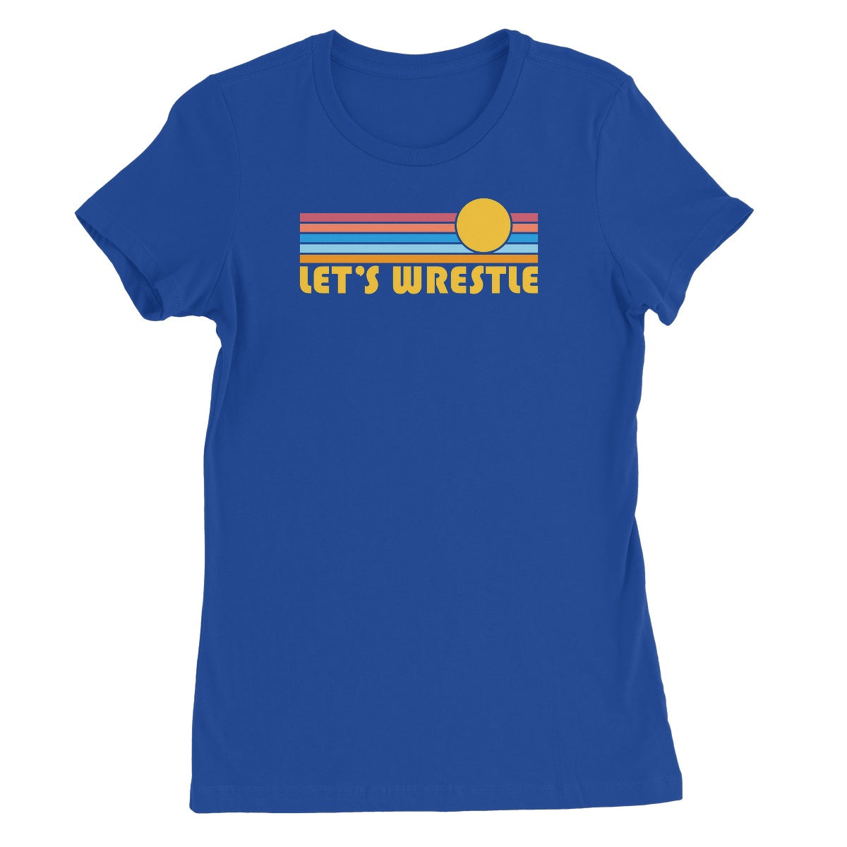 Let's Wrestle Summer Waves Women's Short Sleeve T-Shirt