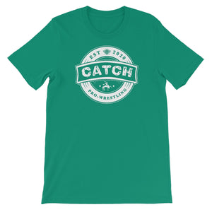 CATCH Pro-Wrestling Logo WHITE Unisex Short Sleeve T-Shirt