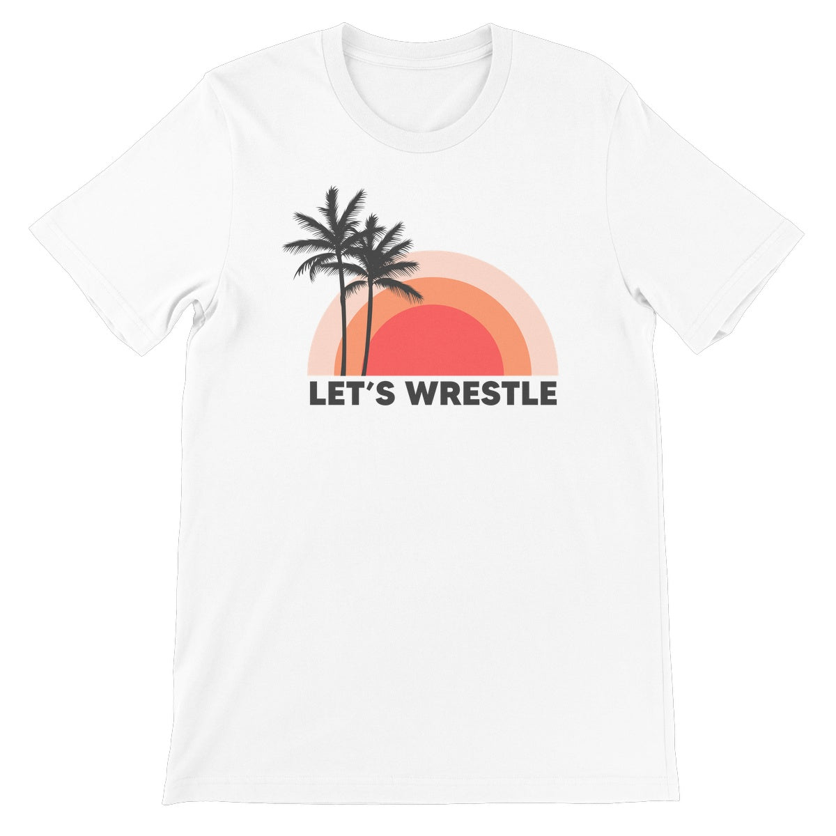 Let's Wrestle Palm Tree Breeze Unisex Short Sleeve T-Shirt