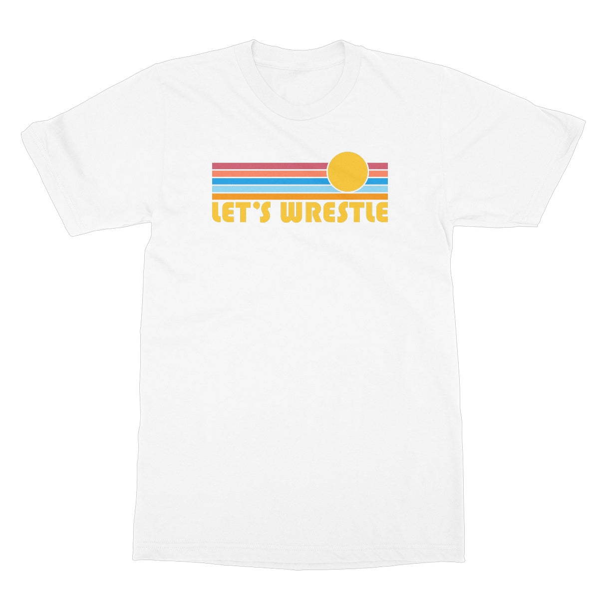 Let's Wrestle Summer Waves Softstyle T-Shirt