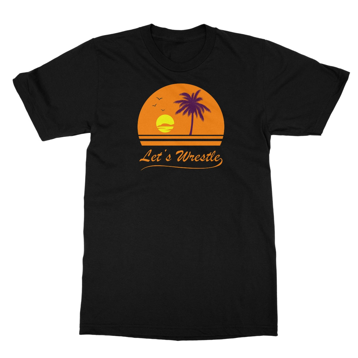 Let's Wrestle Sunset Softstyle T-Shirt