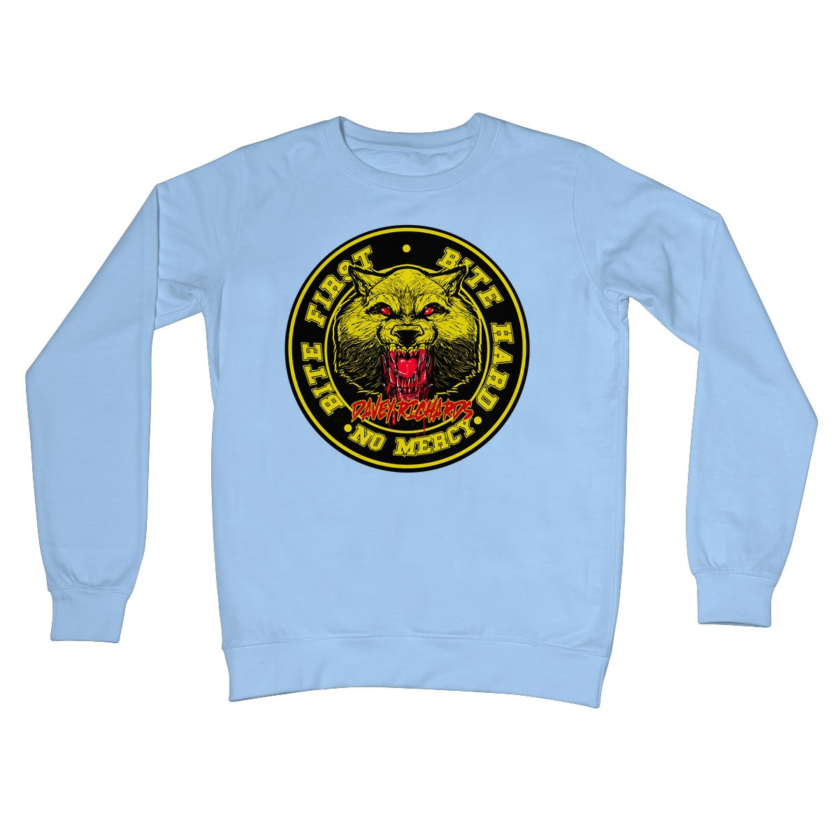 Davey Richards Bite First Logo Crew Neck Sweatshirt