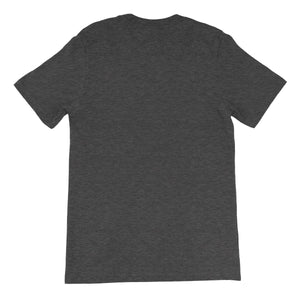 Thirteen | 10 HRDCRE STACKED Logo White Unisex Short Sleeve T-Shirt
