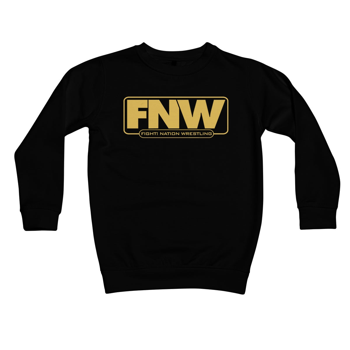 Fight! Nation Wrestling Gold Logo Kids Sweatshirt