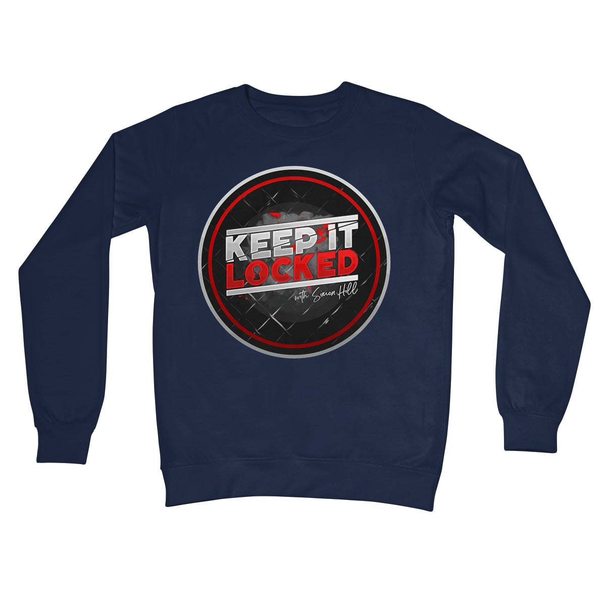 Simon Hill Keep It Locked Circle Logo V2 Crew Neck Sweatshirt