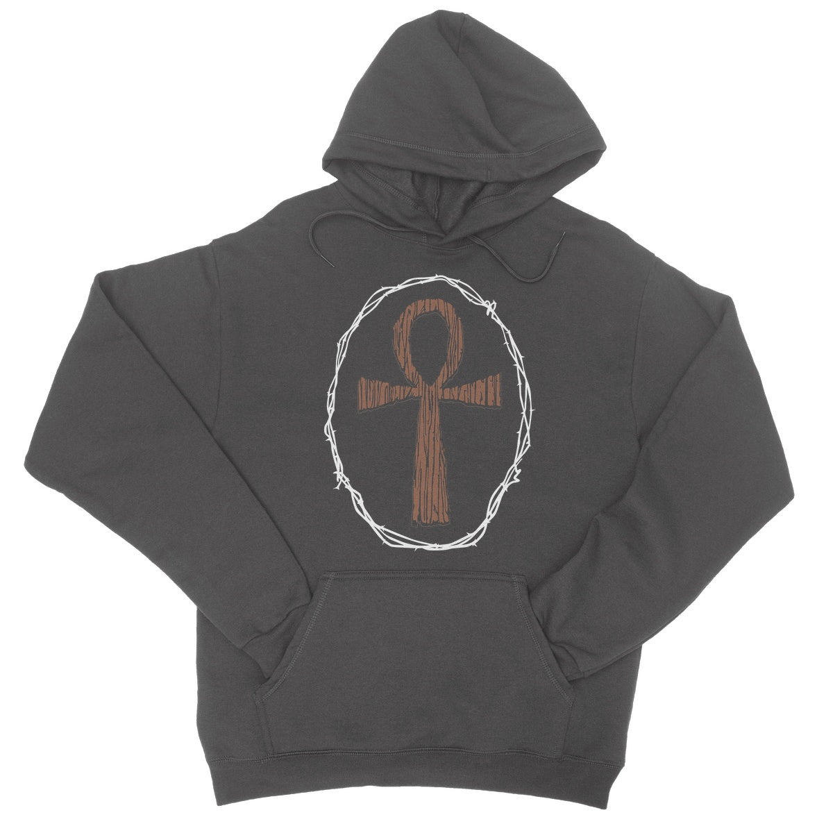 Raven Flock Ankh  College Hoodie