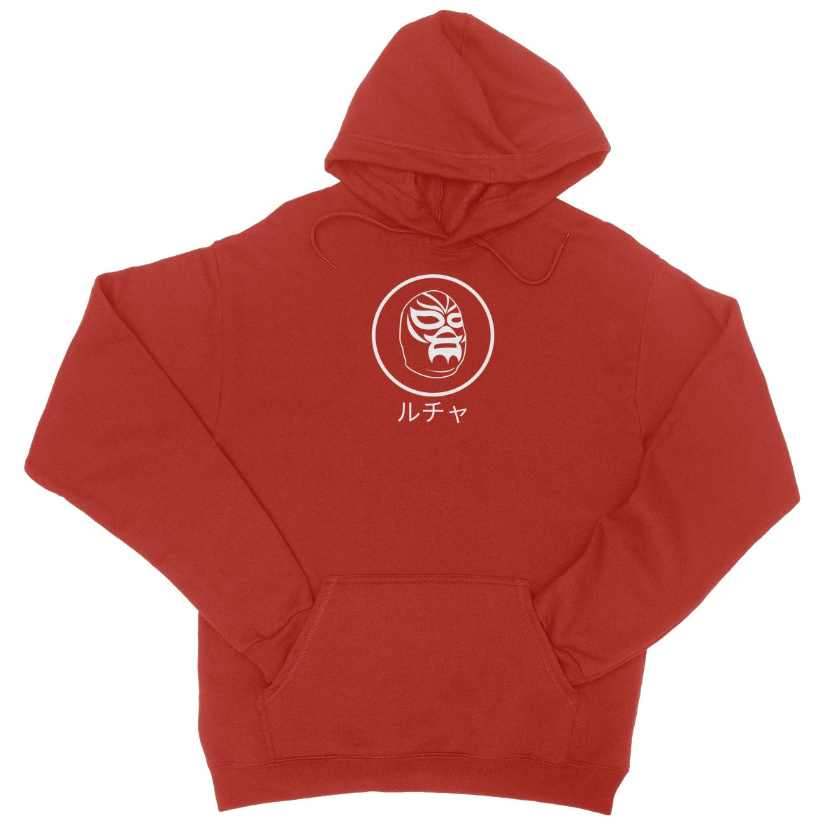 Thirteen | 10  Lucha Mask White College Hoodie